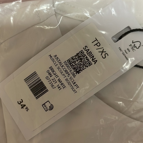 DYNAMITE THONG BOTTOM BODYSUIT-WHITE - Picture 4 of 4